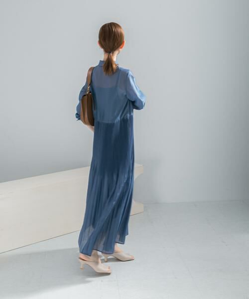 URBAN RESEARCH ROSSO / アーバンリサーチ ロッソ ワンピース | プリーツロングシャツワンピース | 詳細9