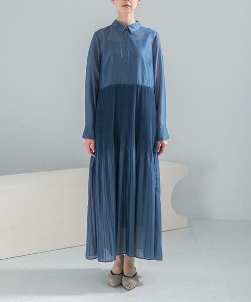 URBAN RESEARCH ROSSO / アーバンリサーチ ロッソ ワンピース | プリーツロングシャツワンピース | 詳細10