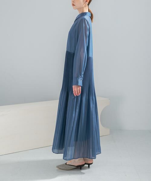 URBAN RESEARCH ROSSO / アーバンリサーチ ロッソ ワンピース | プリーツロングシャツワンピース | 詳細11