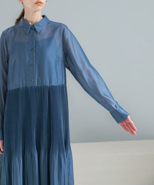 URBAN RESEARCH ROSSO / アーバンリサーチ ロッソ ワンピース | プリーツロングシャツワンピース | 詳細13