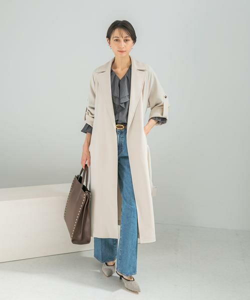URBAN RESEARCH ROSSO / アーバンリサーチ ロッソ トレンチコート | 撥水 ロングガウンコート | 詳細2