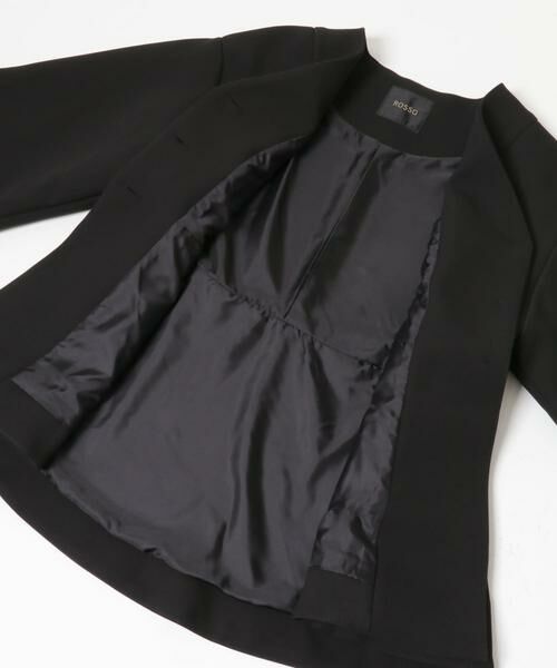 URBAN RESEARCH ROSSO / アーバンリサーチ ロッソ ノーカラージャケット | 『WEB限定』デザインボタンペプラムツイルジャケット | 詳細23