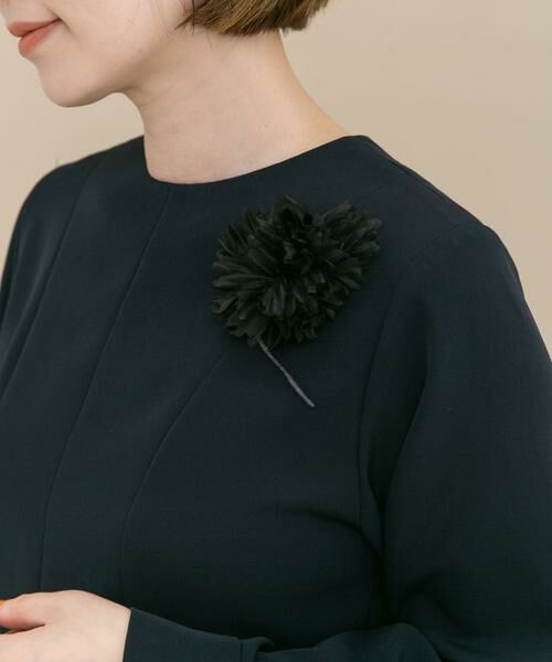 URBAN RESEARCH ROSSO / アーバンリサーチ ロッソ ブローチ・コサージュ | 『WEB限定』フラワーコサージュ（ブラック）