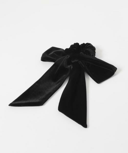 URBAN RESEARCH ROSSO / アーバンリサーチ ロッソ ヘアゴム・シュシュ | 『WEB限定』ベロアリボンシュシュ（ブラック）