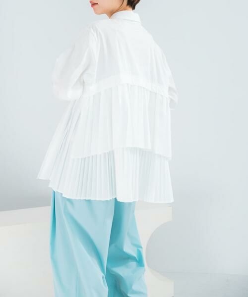 URBAN RESEARCH ROSSO / アーバンリサーチ ロッソ シャツ・ブラウス | ELENDEEK　PLEATS LAYERED SHIRTS | 詳細4