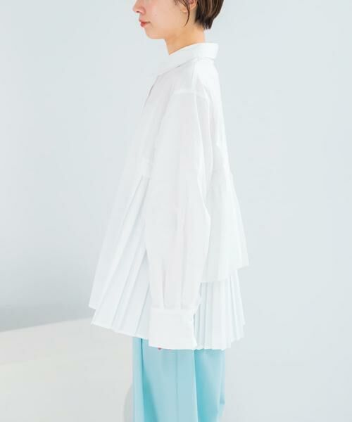 URBAN RESEARCH ROSSO / アーバンリサーチ ロッソ シャツ・ブラウス | ELENDEEK　PLEATS LAYERED SHIRTS | 詳細7