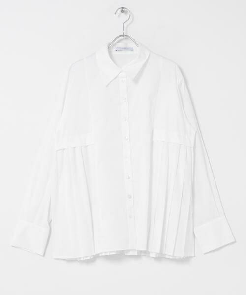 URBAN RESEARCH ROSSO / アーバンリサーチ ロッソ シャツ・ブラウス | ELENDEEK　PLEATS LAYERED SHIRTS（オフホワイト）