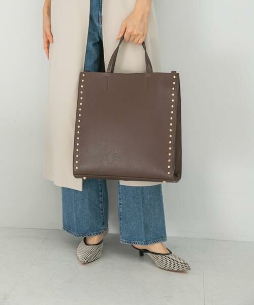 URBAN RESEARCH ROSSO / アーバンリサーチ ロッソ ハンドバッグ | AULENTTI　スタッズスクエアバッグ | 詳細1