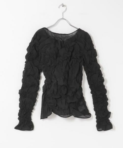 URBAN RESEARCH ROSSO / アーバンリサーチ ロッソ その他トップス | Mewl　シャーリング トップス（ブラック）