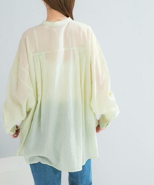 URBAN RESEARCH ROSSO / アーバンリサーチ ロッソ シャツ・ブラウス | CHIGNON　シアーストライプオーバーシャツ | 詳細1