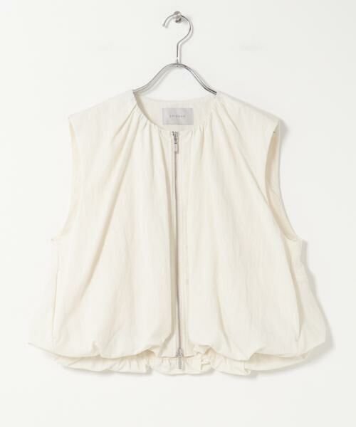 URBAN RESEARCH ROSSO / アーバンリサーチ ロッソ ベスト | CHIGNON　ダブルジップバルーンジレ（アイボリー）