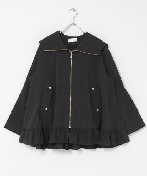 URBAN RESEARCH ROSSO / アーバンリサーチ ロッソ その他アウター | Mewl　フリルマウンテンパーカー（ブラック）