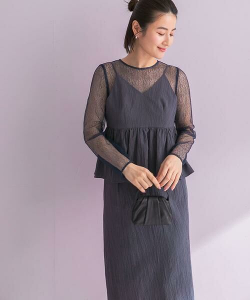 URBAN RESEARCH ROSSO / アーバンリサーチ ロッソ ドレス | kaene　レイヤードペプラムドレス | 詳細1