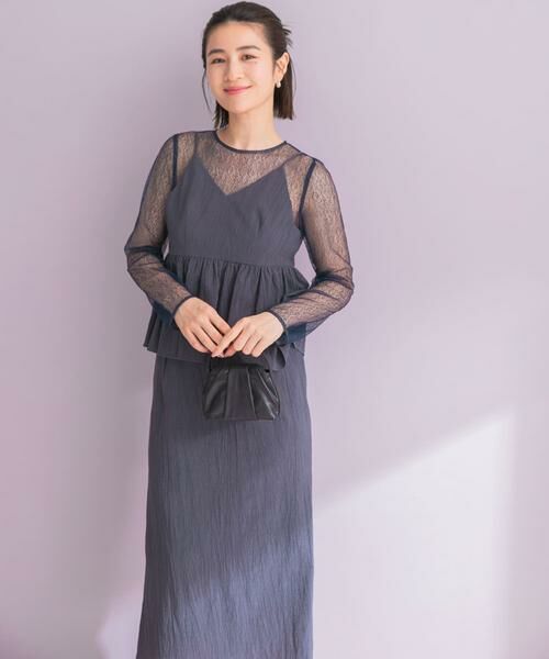 URBAN RESEARCH ROSSO / アーバンリサーチ ロッソ ドレス | kaene　レイヤードペプラムドレス | 詳細2