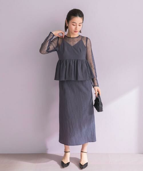 URBAN RESEARCH ROSSO / アーバンリサーチ ロッソ ドレス | kaene　レイヤードペプラムドレス | 詳細3