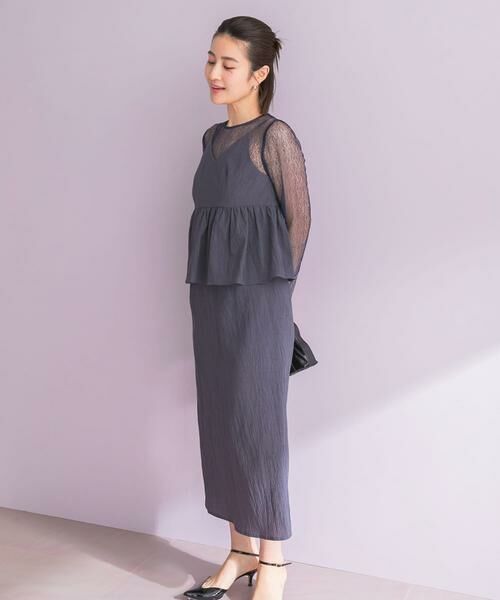 URBAN RESEARCH ROSSO / アーバンリサーチ ロッソ ドレス | kaene　レイヤードペプラムドレス | 詳細4