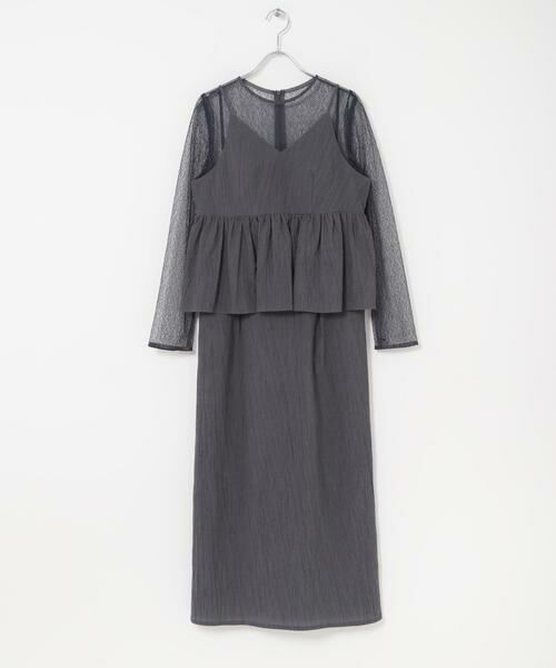 URBAN RESEARCH ROSSO / アーバンリサーチ ロッソ ドレス | kaene　レイヤードペプラムドレス | 詳細6