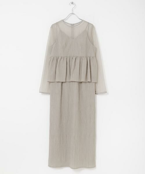 URBAN RESEARCH ROSSO / アーバンリサーチ ロッソ ドレス | kaene　レイヤードペプラムドレス | 詳細19