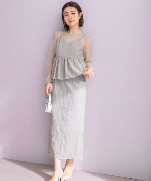 URBAN RESEARCH ROSSO / アーバンリサーチ ロッソ ドレス | kaene　レイヤードペプラムドレス | 詳細12