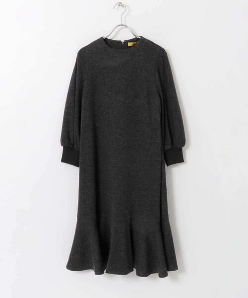 URBAN RESEARCH ROSSO / アーバンリサーチ ロッソ ワンピース | F by ROSSO　裾フレアワンピース∴（チャコールグレー）