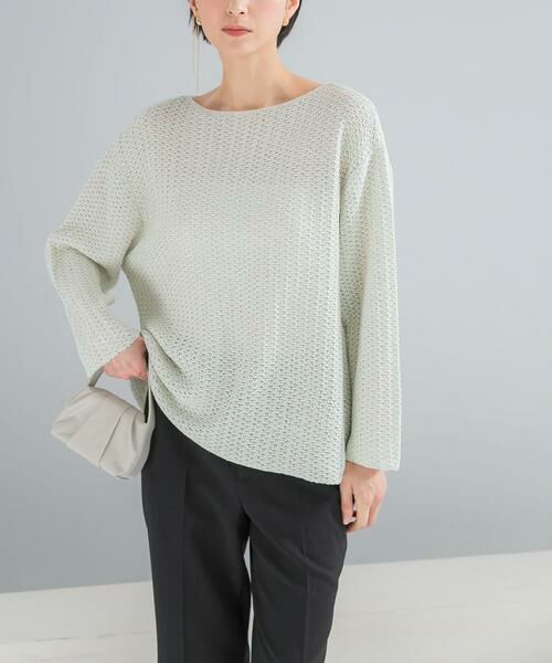 URBAN RESEARCH ROSSO / アーバンリサーチ ロッソ ニット・セーター | ペーパーヤーンニットプルオーバー | 詳細1