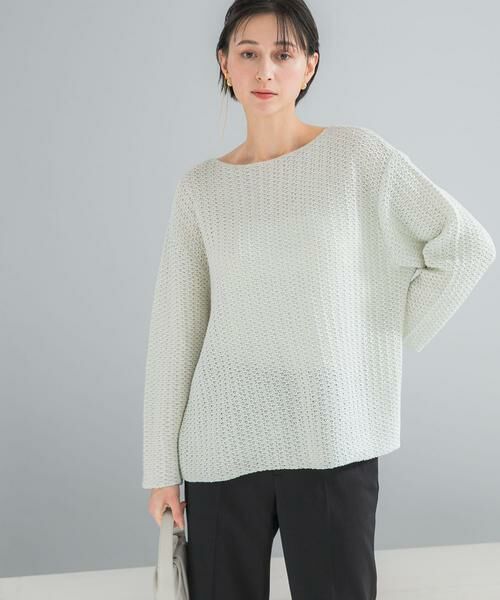 URBAN RESEARCH ROSSO / アーバンリサーチ ロッソ ニット・セーター | ペーパーヤーンニットプルオーバー | 詳細2