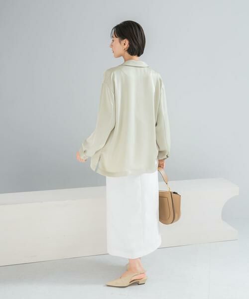 URBAN RESEARCH ROSSO / アーバンリサーチ ロッソ シャツ・ブラウス | オープンカラーヴィンテージシルキーサテンブラウス | 詳細12