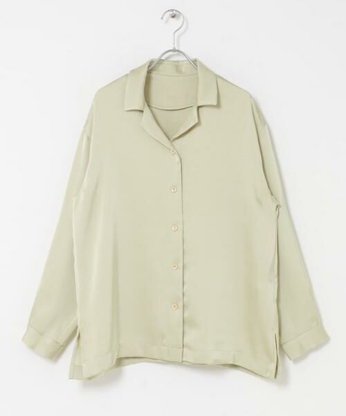 URBAN RESEARCH ROSSO / アーバンリサーチ ロッソ シャツ・ブラウス | オープンカラーヴィンテージシルキーサテンブラウス | 詳細17