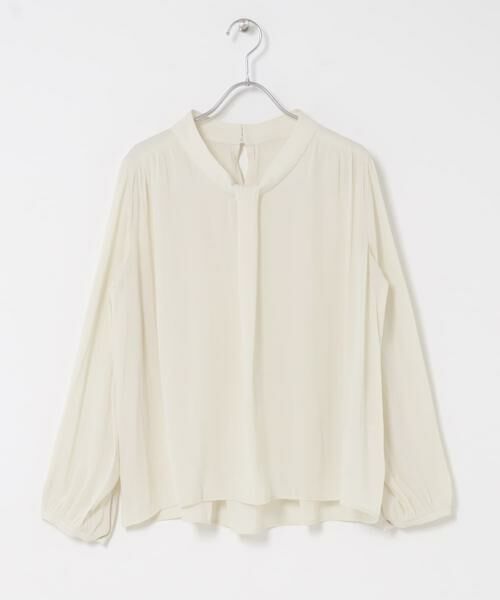 URBAN RESEARCH ROSSO / アーバンリサーチ ロッソ シャツ・ブラウス | DONEEYU　シャンブレージョーゼットブラウス（オフホワイト）