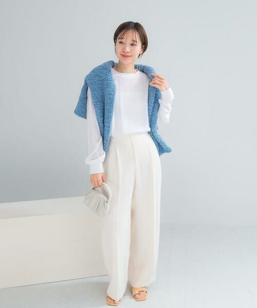 URBAN RESEARCH ROSSO / アーバンリサーチ ロッソ Tシャツ | リブドッキングセミシアープルオーバー | 詳細3