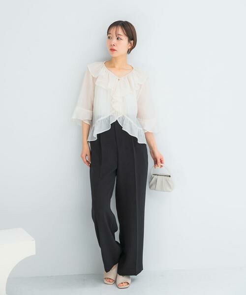 URBAN RESEARCH ROSSO / アーバンリサーチ ロッソ その他パンツ | DONEEYU　ダブルクロスワイドパンツ | 詳細13