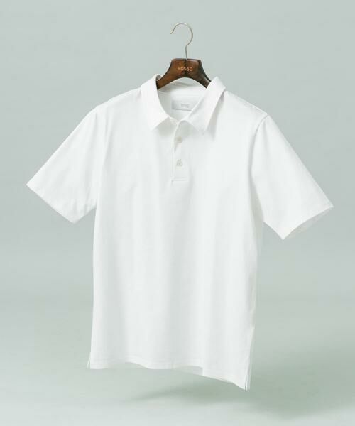 URBAN RESEARCH ROSSO / アーバンリサーチ ロッソ ポロシャツ | 『XLサイズあり』『UR TECH』汗ジミ防止ポロシャツ（ホワイト）