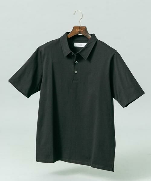 URBAN RESEARCH ROSSO / アーバンリサーチ ロッソ ポロシャツ | 『XLサイズあり』『UR TECH』汗ジミ防止ポロシャツ（ブラック）