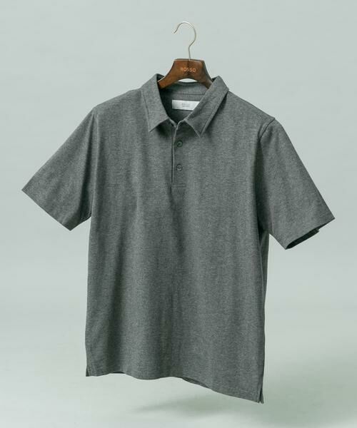 URBAN RESEARCH ROSSO / アーバンリサーチ ロッソ ポロシャツ | 『XLサイズあり』『UR TECH』汗ジミ防止ポロシャツ（グレー）