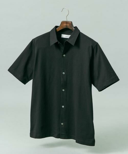 URBAN RESEARCH ROSSO / アーバンリサーチ ロッソ シャツ・ブラウス | 『XLサイズあり』『UR TECH』汗ジミ防止レギュラーシャツ（ブラック）