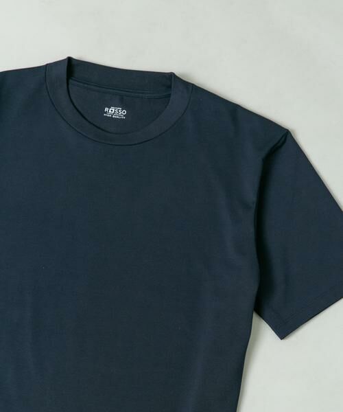 URBAN RESEARCH ROSSO / アーバンリサーチ ロッソ Tシャツ | 『接触冷感/吸水速乾/UVカット』ハイクオリティドレスTシャツ（ネイビー）