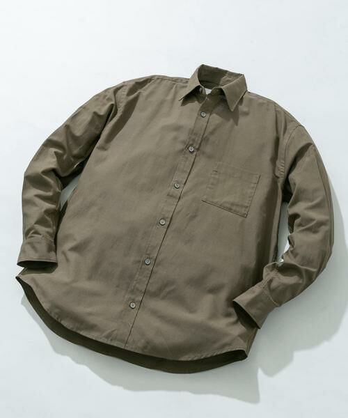 URBAN RESEARCH ROSSO / アーバンリサーチ ロッソ シャツ・ブラウス | 『WEB限定』『XLサイズあり』アーバンリラックスリネンシャツ（カーキ）