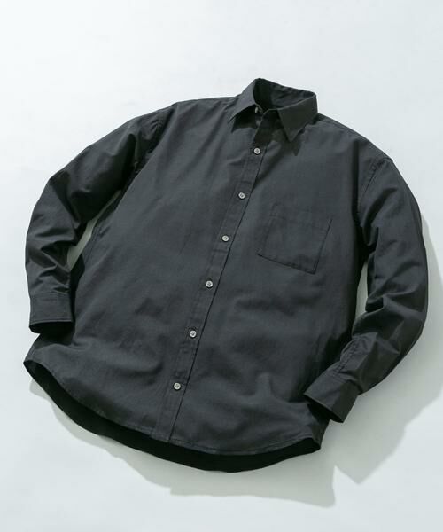 URBAN RESEARCH ROSSO / アーバンリサーチ ロッソ シャツ・ブラウス | 『WEB限定』『XLサイズあり』アーバンリラックスリネンシャツ（ブラック）