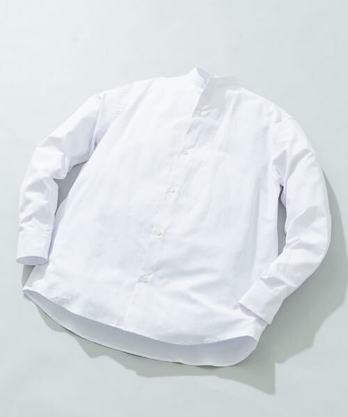 URBAN RESEARCH ROSSO / アーバンリサーチ ロッソ シャツ・ブラウス | 『WEB限定』『XLサイズあり』アーバンリラックスリネンバンドシャツ（ホワイト）