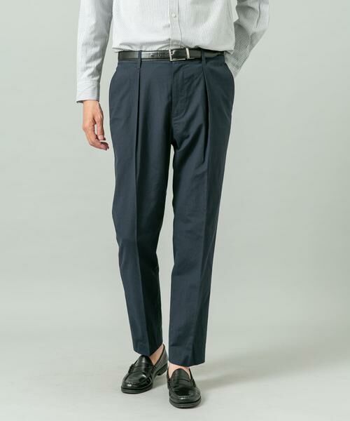 URBAN RESEARCH ROSSO / アーバンリサーチ ロッソ その他パンツ | 『XLサイズあり』ハイパフォーマンスリネンテーパードパンツ（ネイビー）