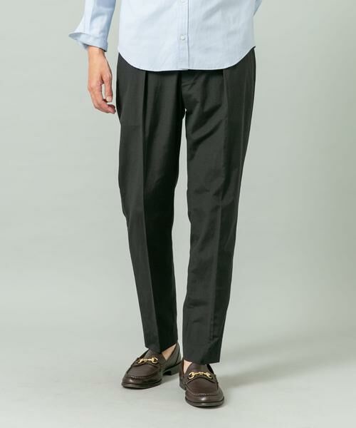 URBAN RESEARCH ROSSO / アーバンリサーチ ロッソ その他パンツ | 『XLサイズあり』ハイパフォーマンスリネンテーパードパンツ（ブラック）