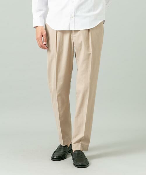 URBAN RESEARCH ROSSO / アーバンリサーチ ロッソ その他パンツ | 『XLサイズあり』ハイパフォーマンスリネンテーパードパンツ（ベージュ）