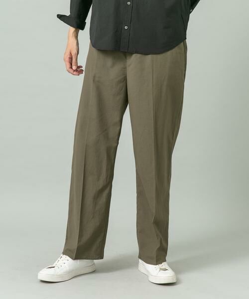 URBAN RESEARCH ROSSO / アーバンリサーチ ロッソ その他パンツ | 『XLサイズあり』アーバンリラックスリネンストレートパンツ（カーキ）