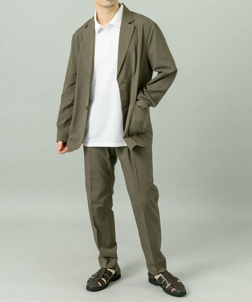 URBAN RESEARCH ROSSO / アーバンリサーチ ロッソ セットアップ | 『XLサイズあり』ハイパフォーマンスリネンセットアップ（カーキ）