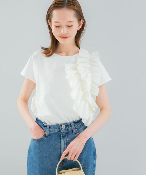 URBAN RESEARCH ROSSO / アーバンリサーチ ロッソ Tシャツ | フリルドッキングTEEブラウス | 詳細3