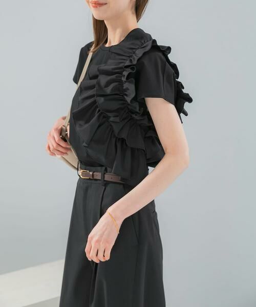 URBAN RESEARCH ROSSO / アーバンリサーチ ロッソ Tシャツ | フリルドッキングTEEブラウス | 詳細8