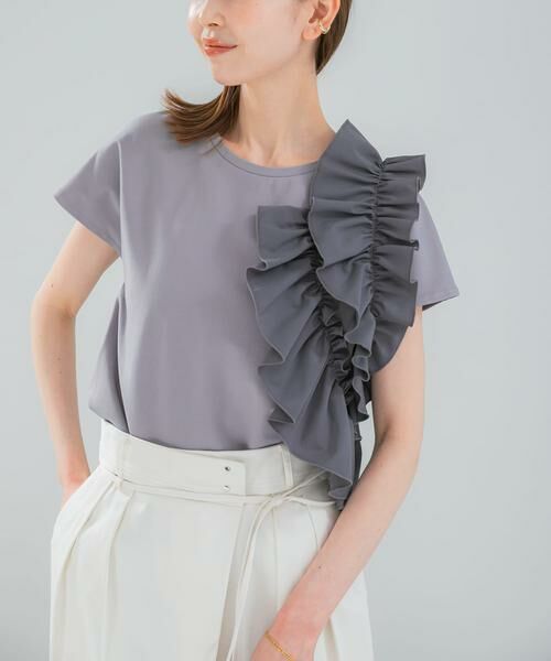 URBAN RESEARCH ROSSO / アーバンリサーチ ロッソ Tシャツ | フリルドッキングTEEブラウス | 詳細14