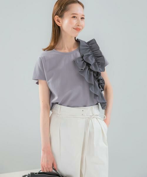 URBAN RESEARCH ROSSO / アーバンリサーチ ロッソ Tシャツ | フリルドッキングTEEブラウス | 詳細15