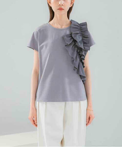 URBAN RESEARCH ROSSO / アーバンリサーチ ロッソ Tシャツ | フリルドッキングTEEブラウス | 詳細19