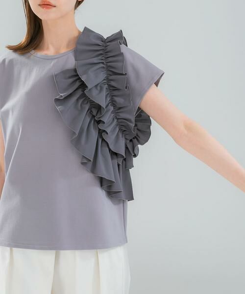 URBAN RESEARCH ROSSO / アーバンリサーチ ロッソ Tシャツ | フリルドッキングTEEブラウス | 詳細22